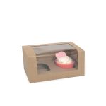 Eko škatlica za 2 mafina 18x10x9cm