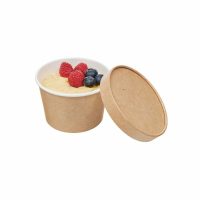 Kraft lonček s pokrovom za čaj, kavo, začimbe ali ostalo.