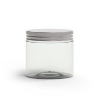 Recikliran PET lonček 200ml z aluminijastim pokrovčkom