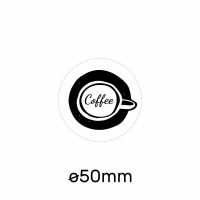 Okrogla samolepilna etiketa fi50mm