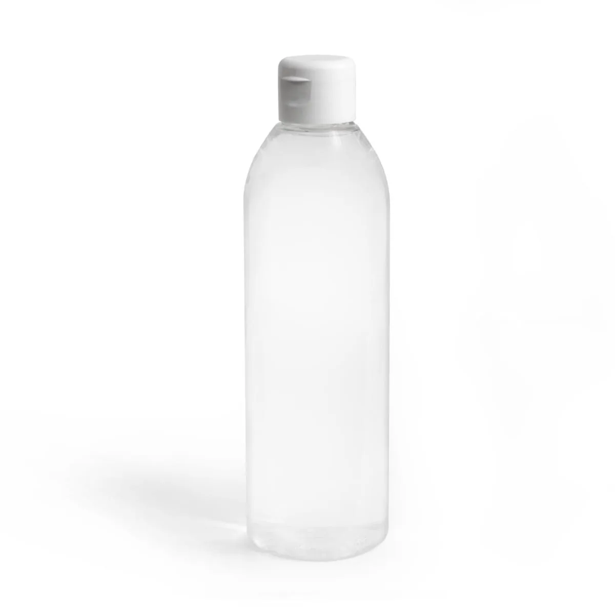 Plastenka prozorna s flip flop pokrovčkom okrogla 400ml - slika 1