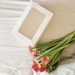 Eko škatlica za 4 mafine 17x17x8cm - Bela - slika 2