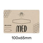 Etiketa prazna Med 100x65mm