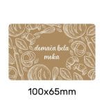 Etiketa Bela Moka 100x65mm