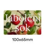 Etiketa Jabolčni Sok 100x65mm