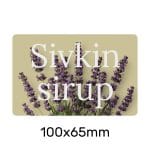 Etiketa Sivkin Sirup 100x65mm
